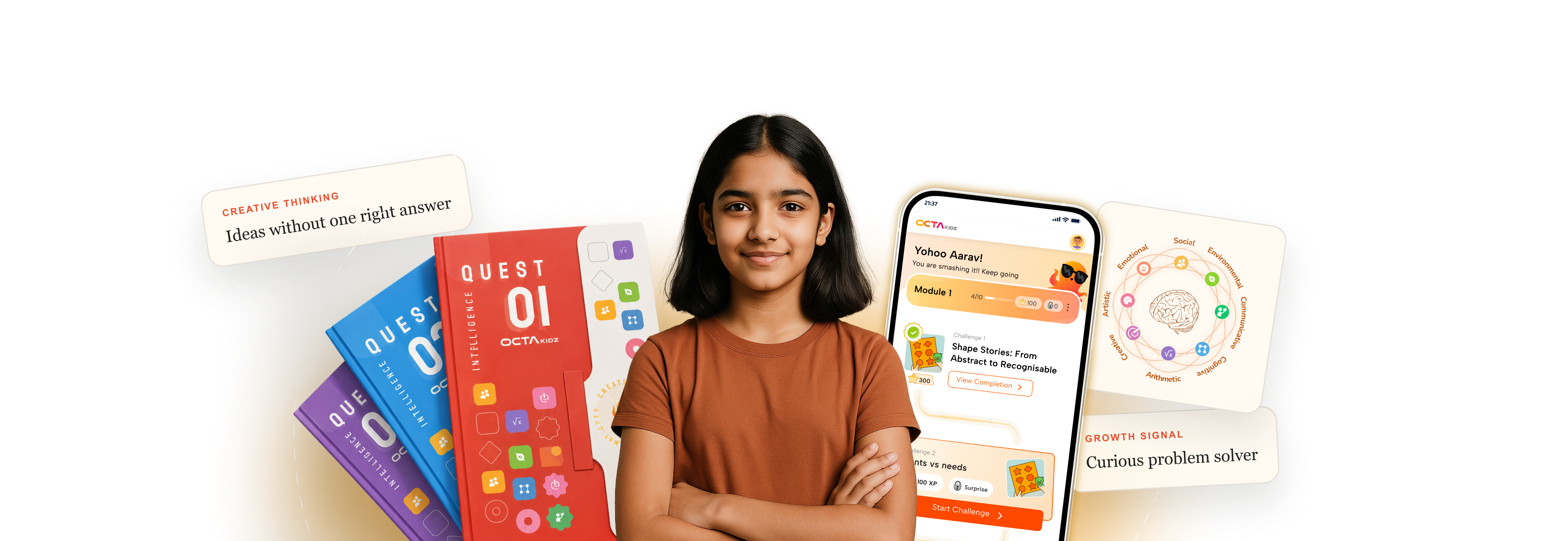OctaKidz screen-free learning box setup